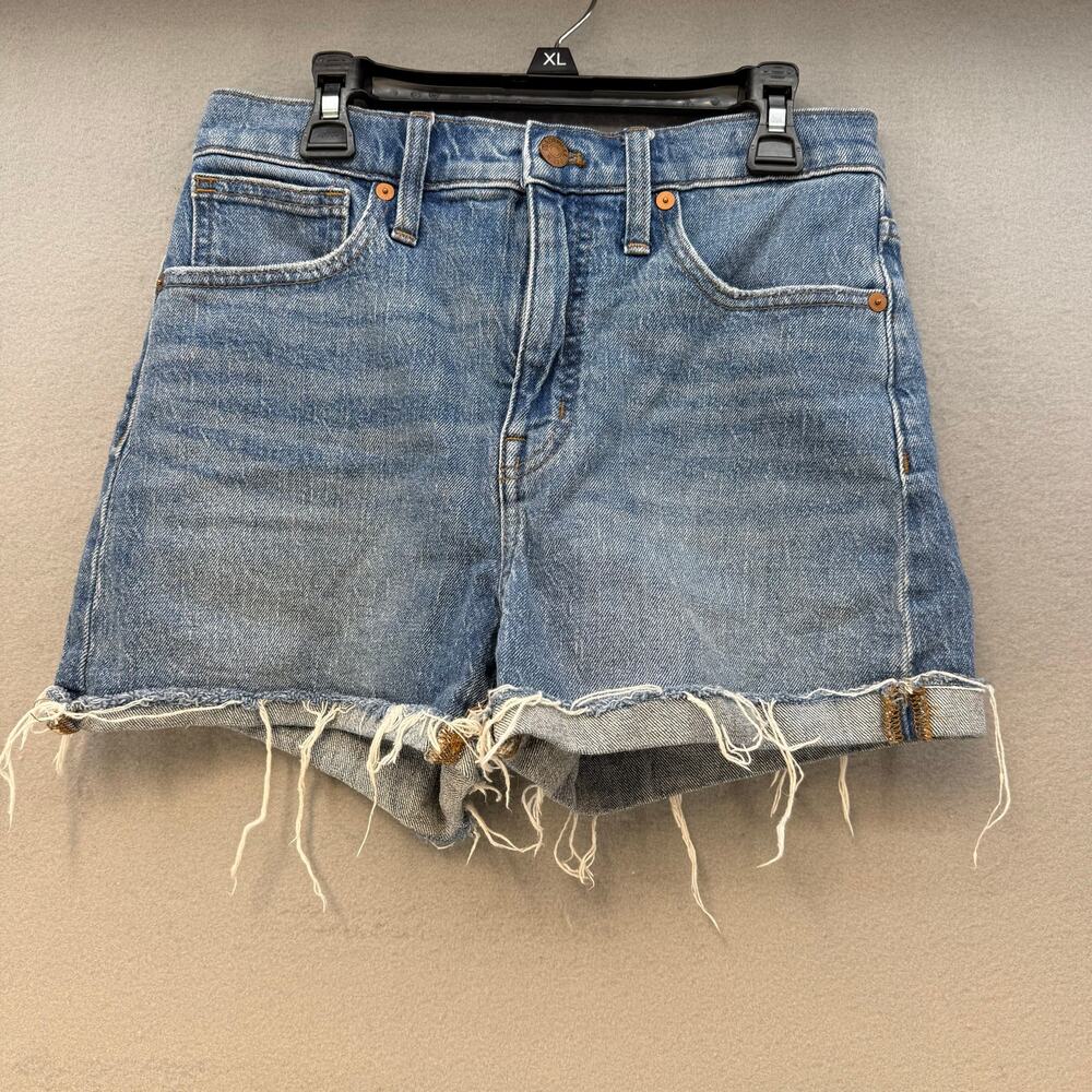 Madewell Shorts Women's 26 (2) Blue High-Rise Denim Shorts Summer EUC